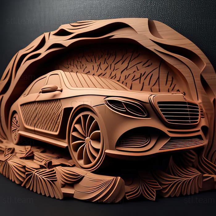 3D модель Mercedes Benz W222 (STL)